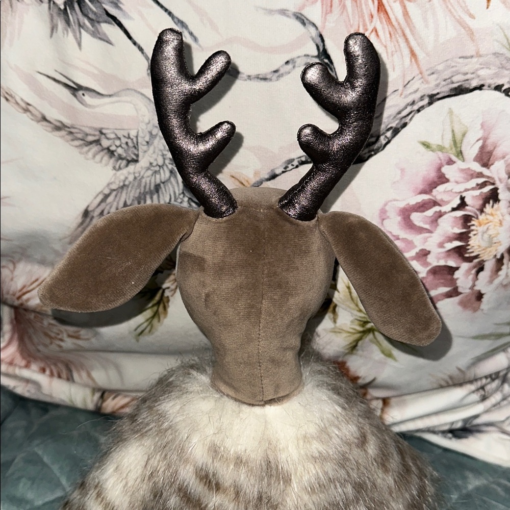 Jellycat Plush Roxie Reindeer with Feather Body metallic  Antlers and Hoofs - Picture 10 of 10